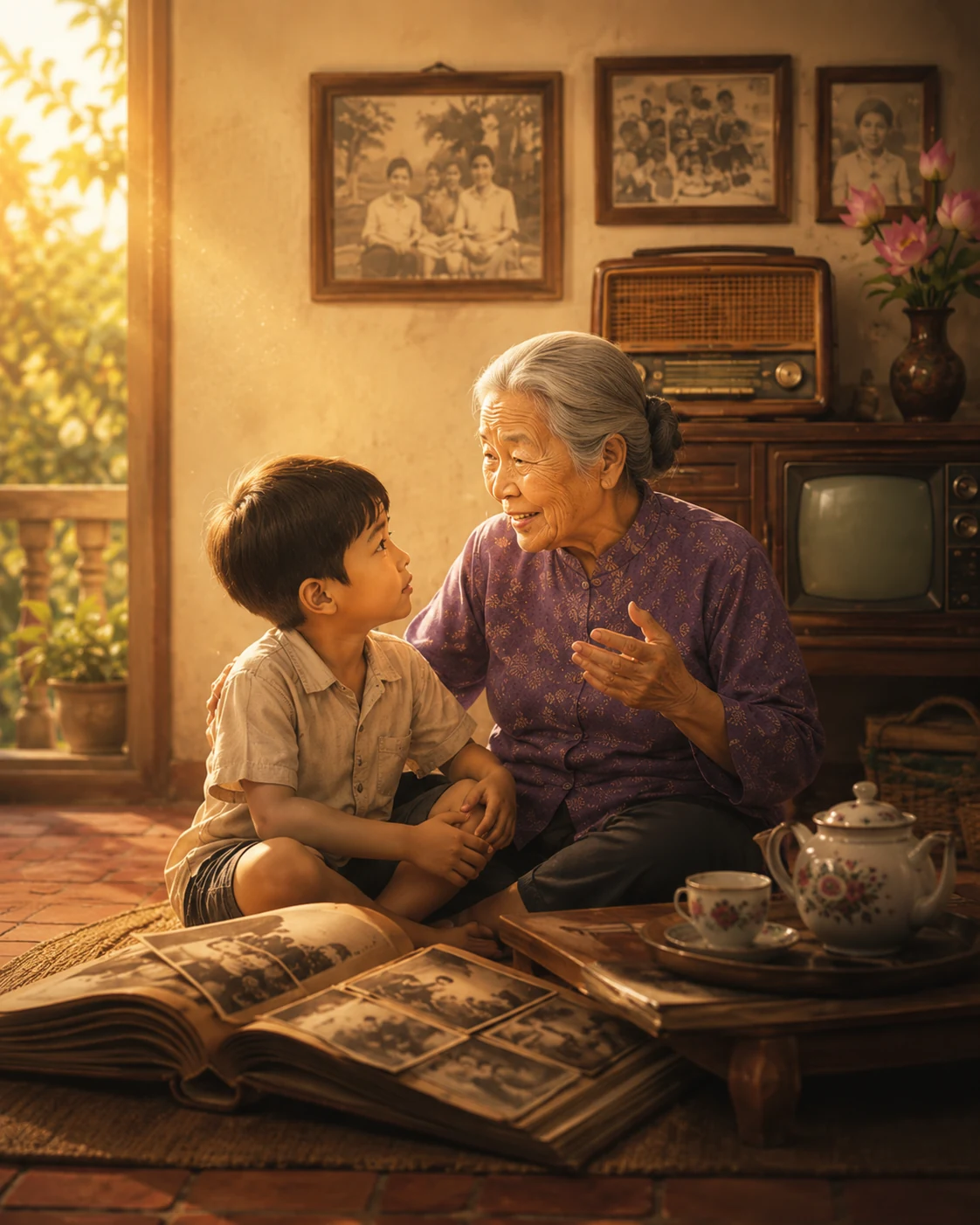 Người trẻ lắng nghe và kể lại một ký ức đáng quý